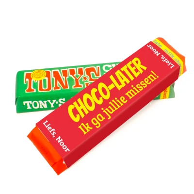 Tony's Chocolonely reep - Bedankje voor collega's