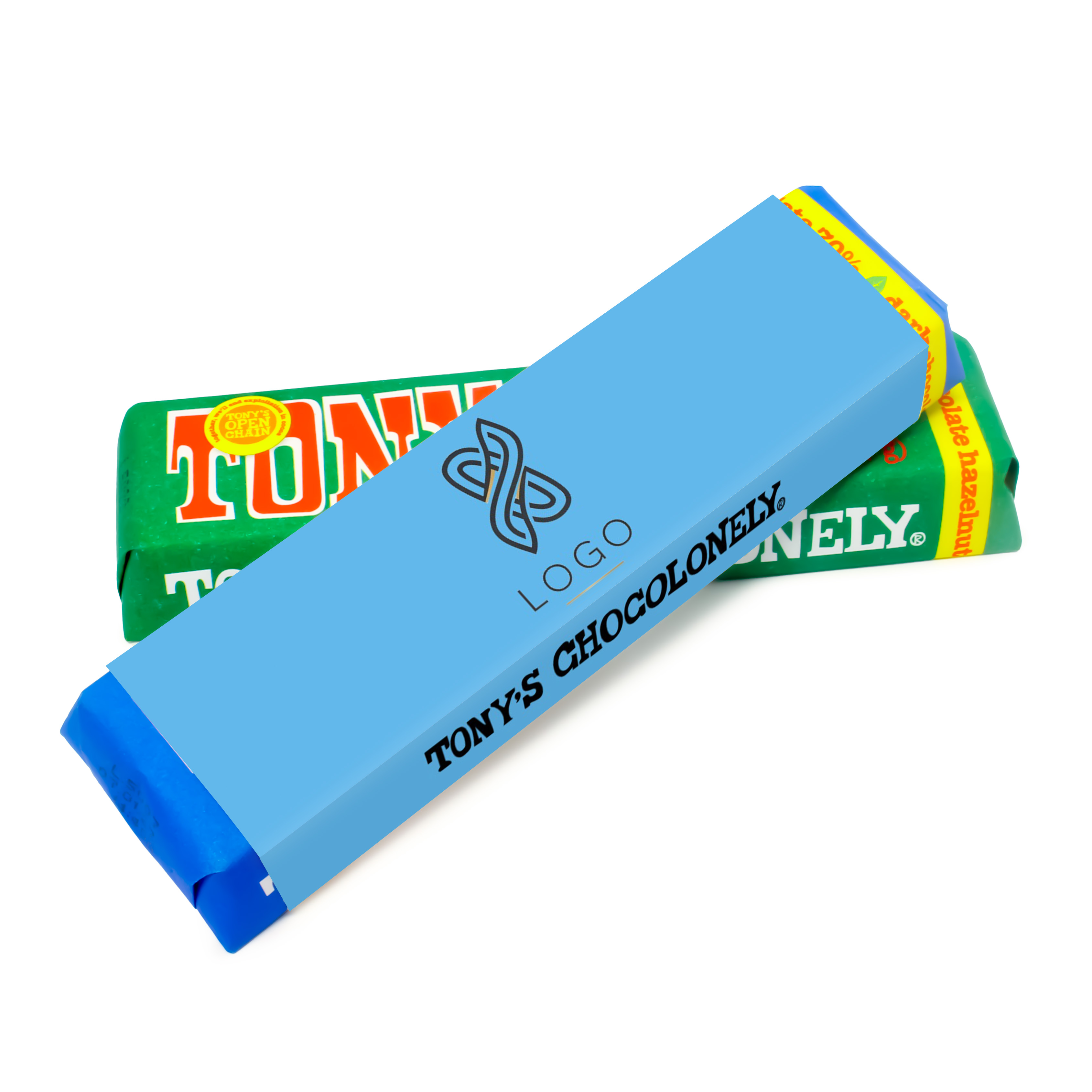 Tony's Chocolonely reep met logo - Zakelijk bedankje