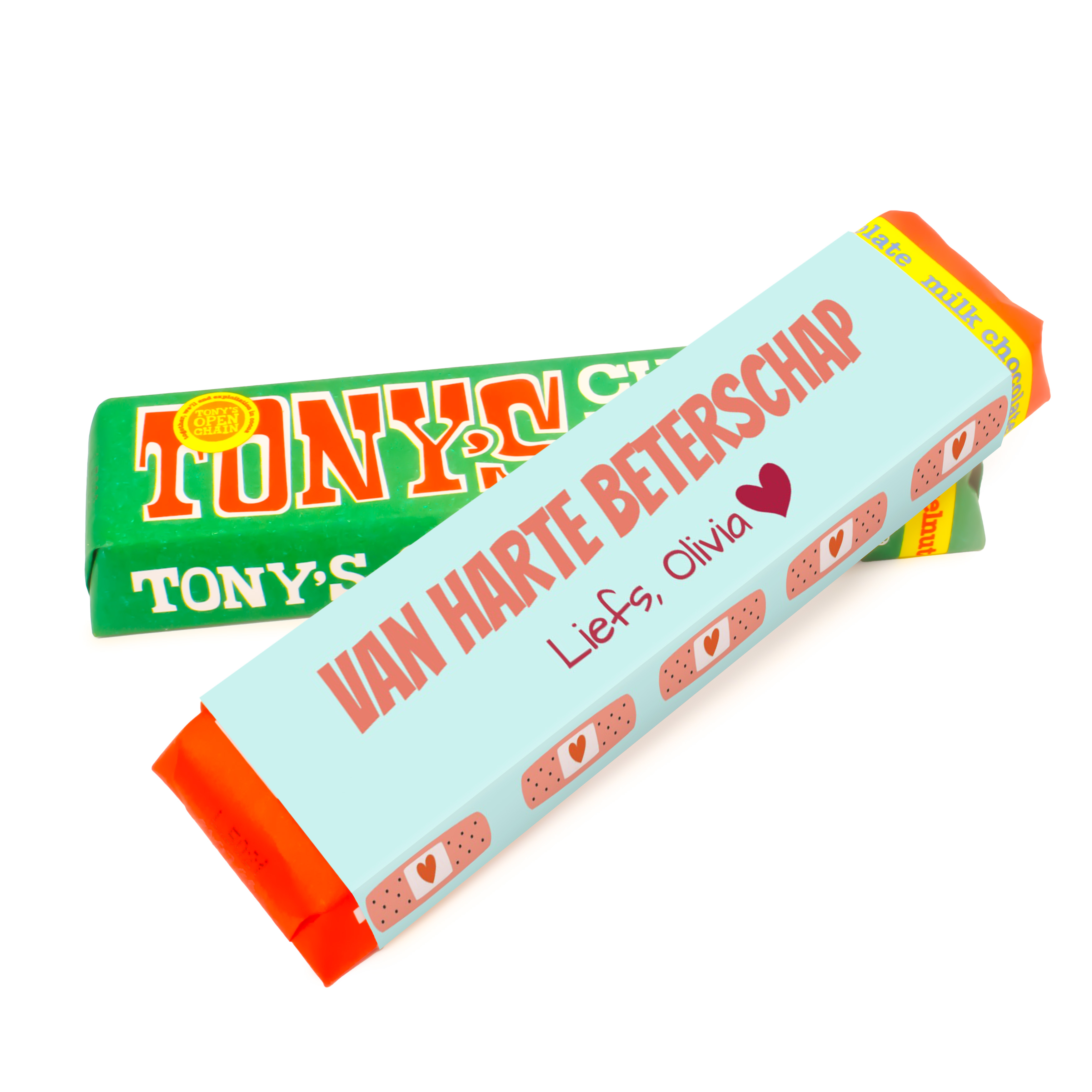 Tony's Chocolonely reep - Bedankje voor beterschap