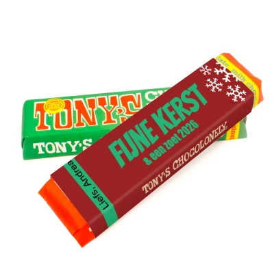 Tony's Chocolonely reep - Persoonlijk kerst bedankje