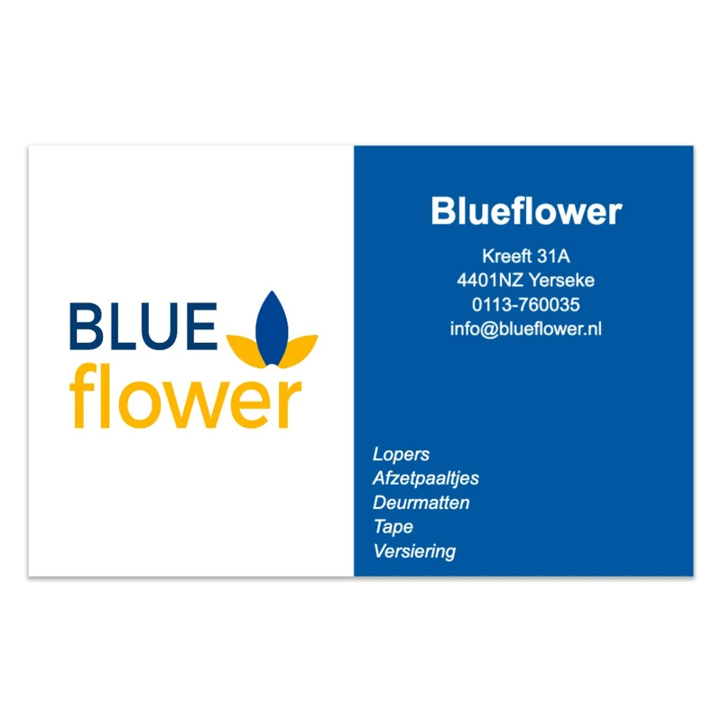 Visitekaartje Blueflower