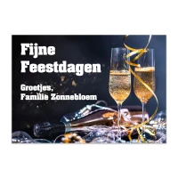 Kerst kaartje met eigen boodschap - A6