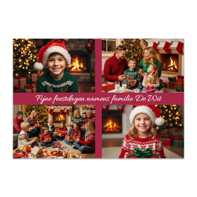 Kerstkaart - Zelf te ontwerpen - A6