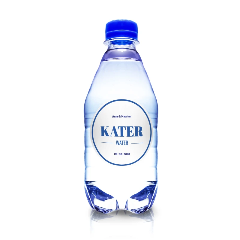 Flesje kater water voor bruiloft