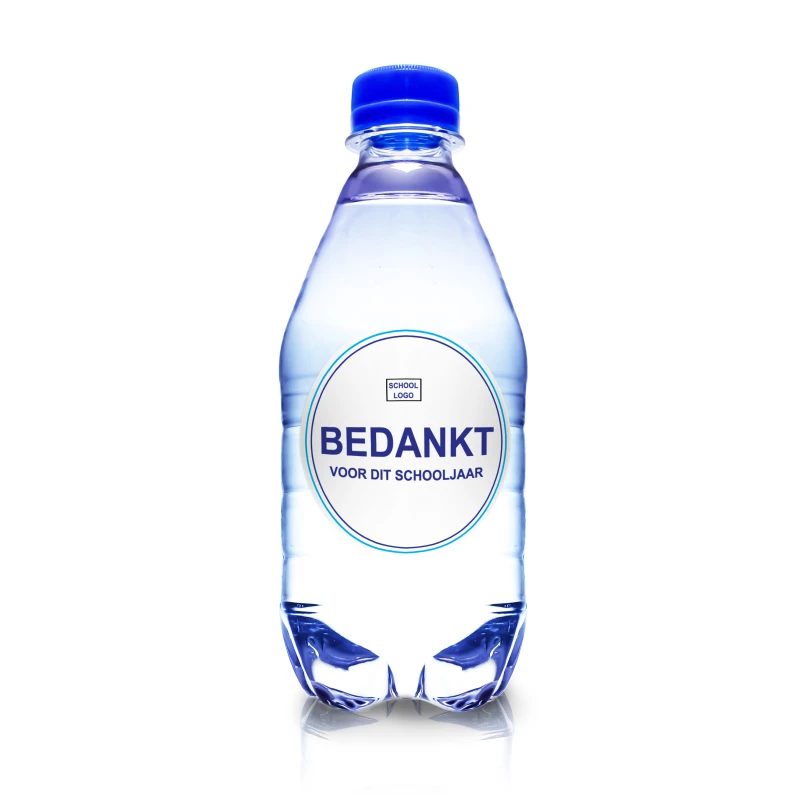 Flesje water met logo