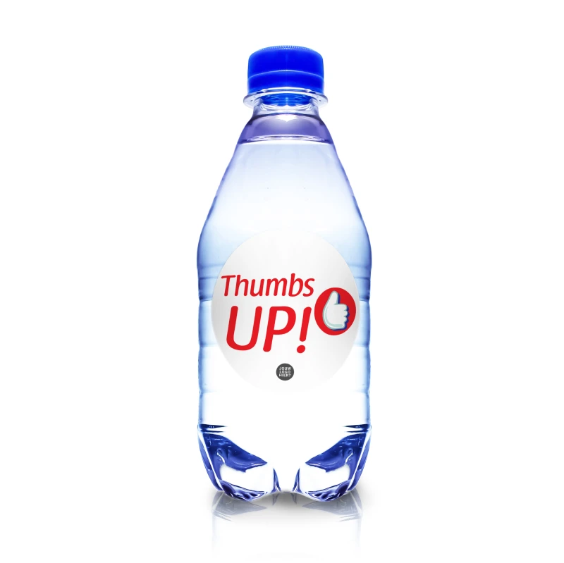 Flesje water met thumbs up print