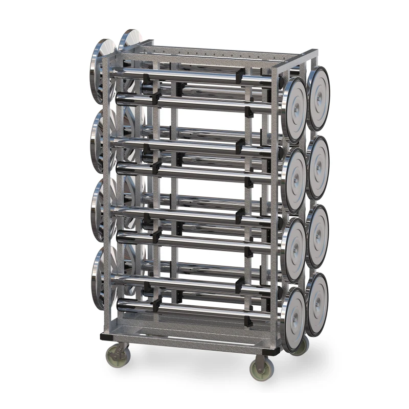 Transportkar voor afzetpaaltjes