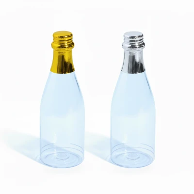 Kleine champagne flesjes leeg - Zelf maak Bedankje - 10 stuks