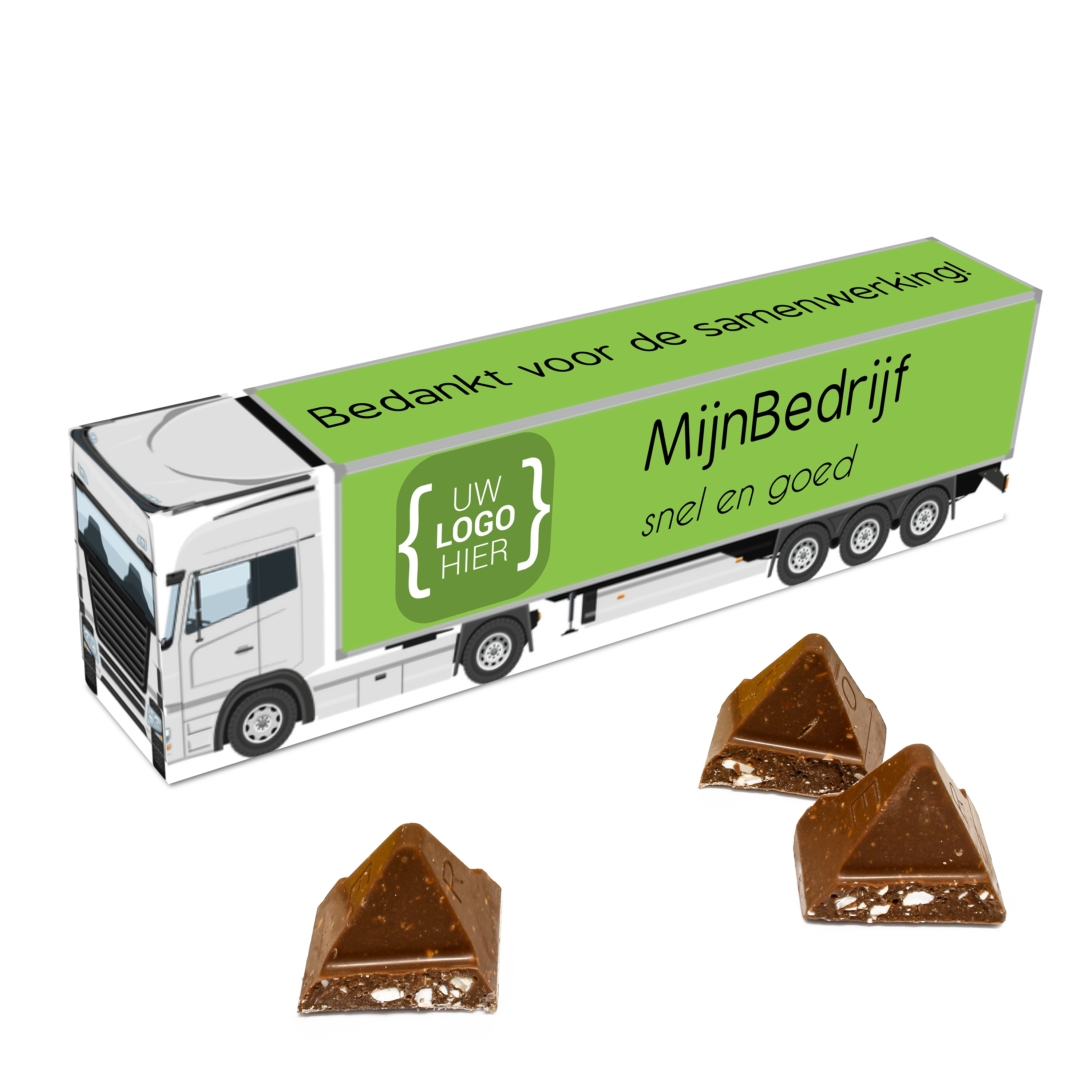 Vrachtwagen doosje met Toblerone - Zakelijk bedankje