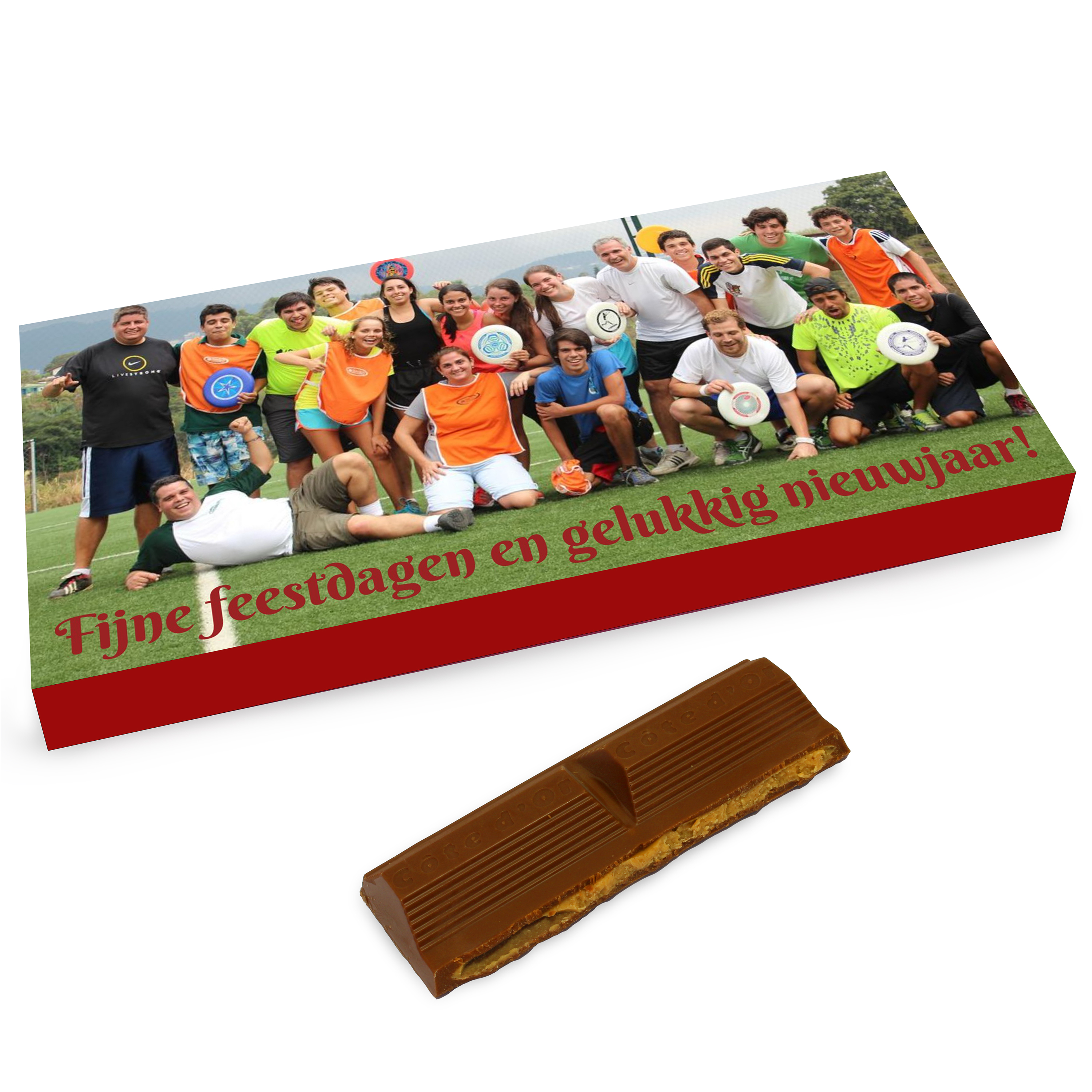 Côte d`Or chocolade reep met foto voor kerst en feestdagen