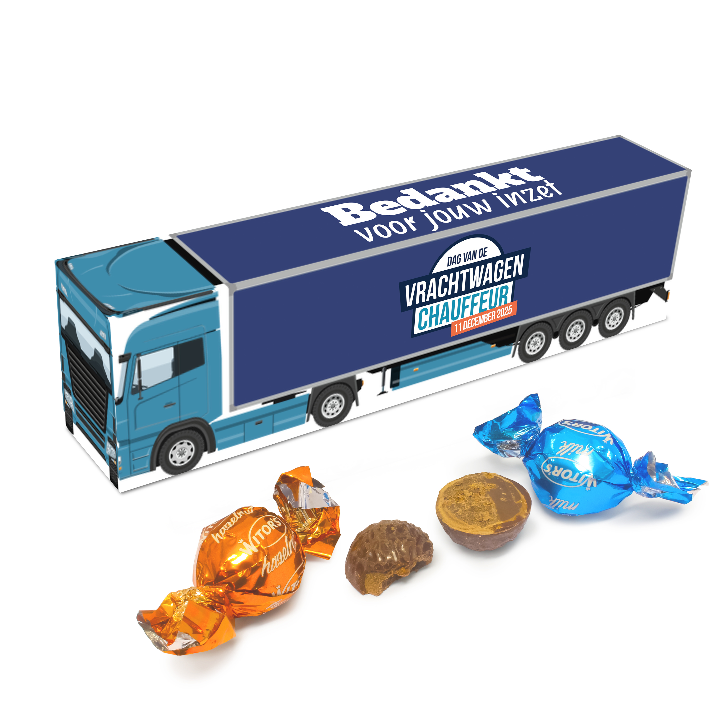 Dag van de Chauffeur cadeautje - Vrachtwagen Bonbondoosje