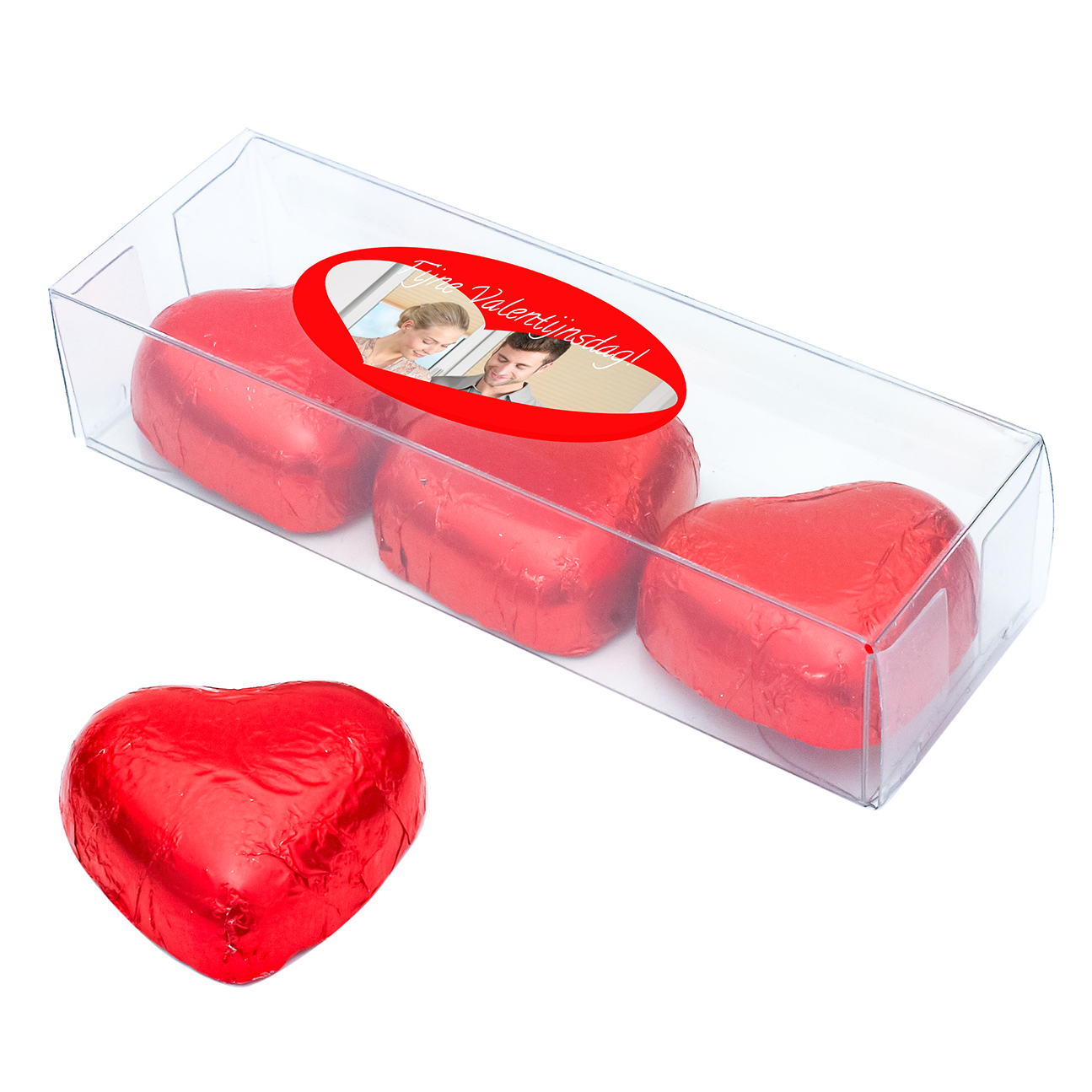 Gepersonaliseerd presentje met bonbons voor Valentijn