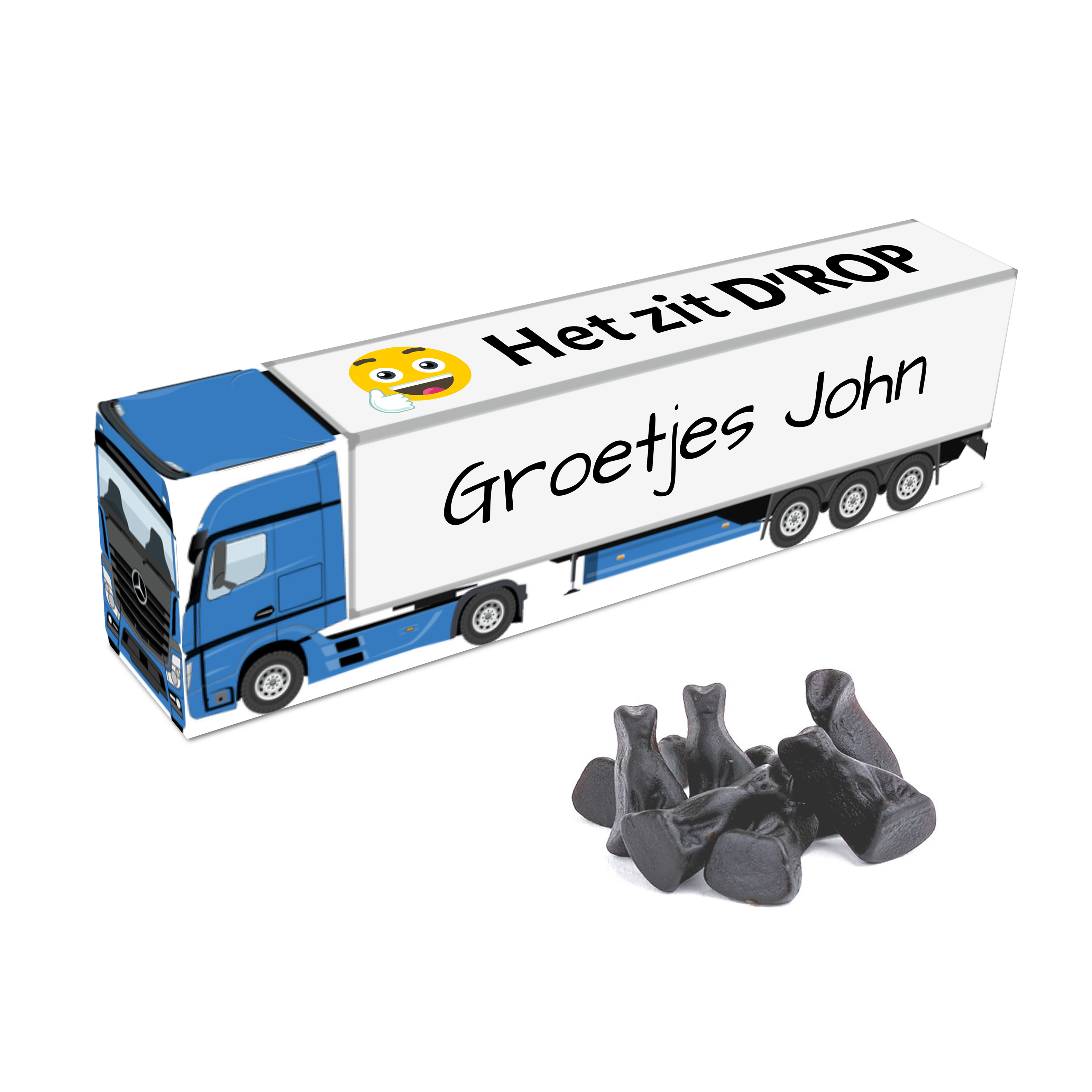 Gepersonaliseerd vrachtwagen cadeautje