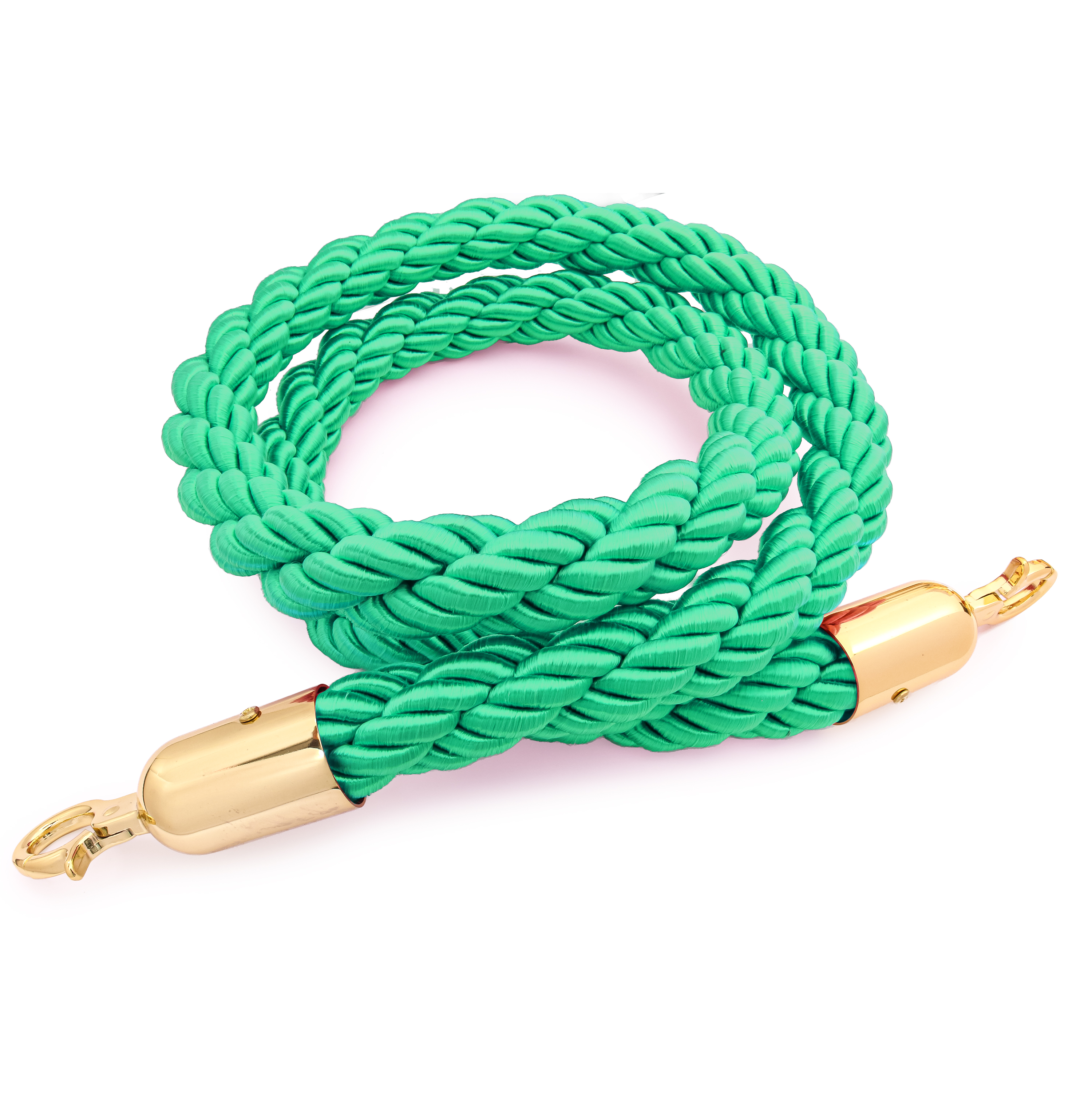 Afzetkoord rood - Luxe - Messing haken