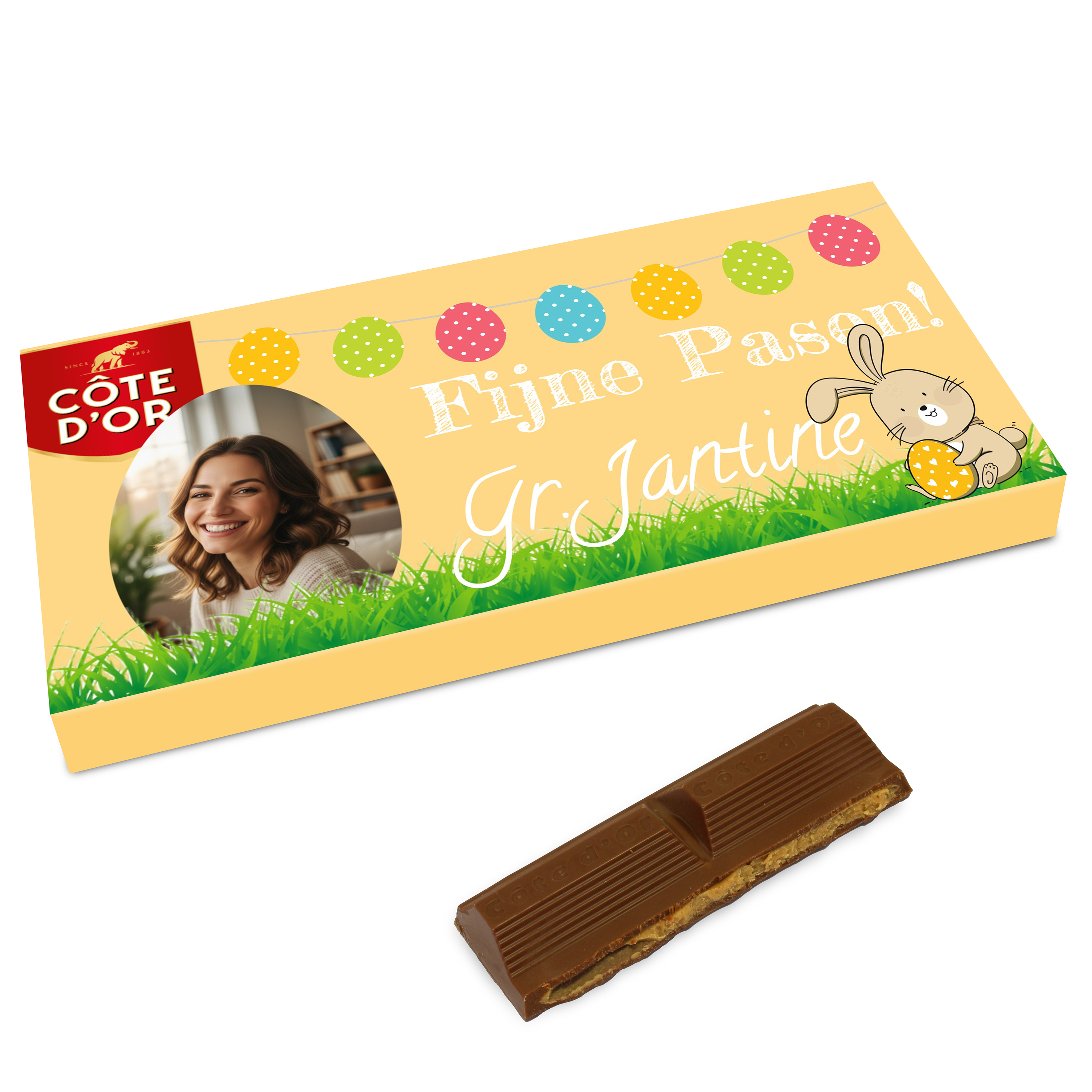 Gepersonaliseerde Côte d'Or voor Pasen