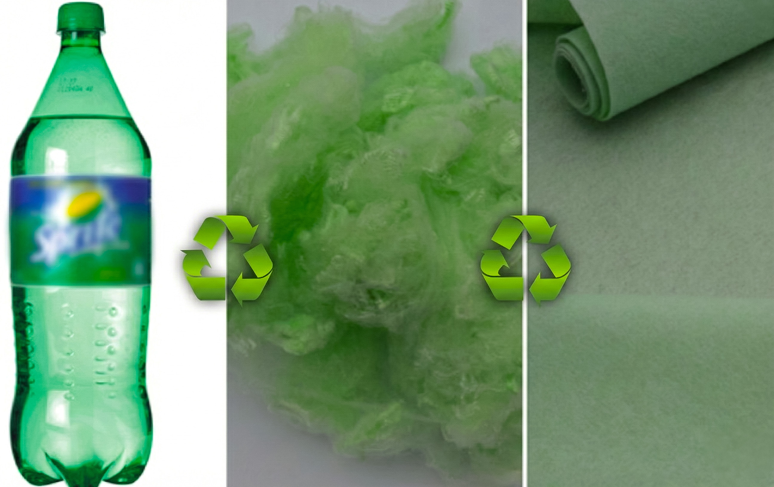 Naaldvilt loper gemaakt van gerecycled materiaal