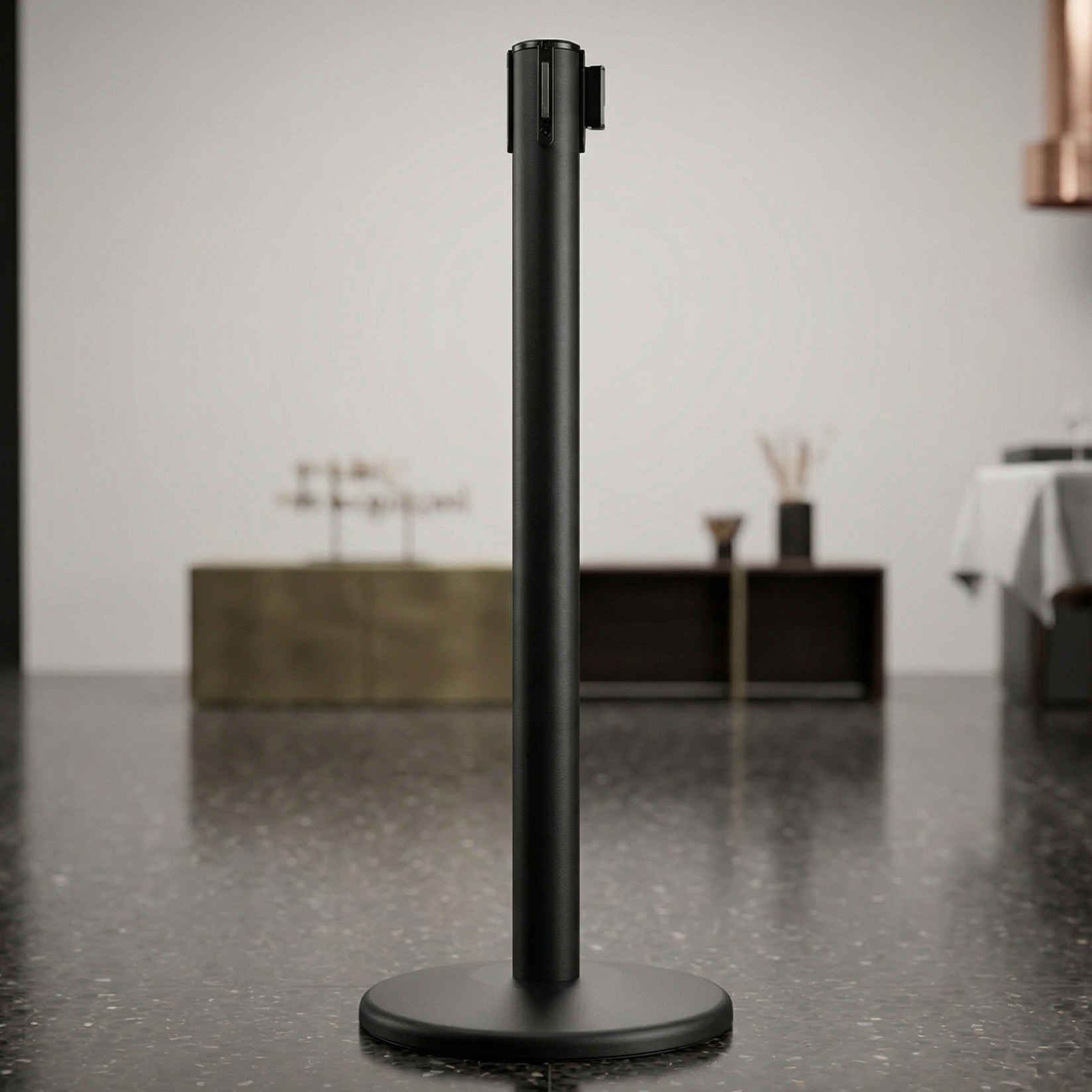 Afzetpaal premium zwart