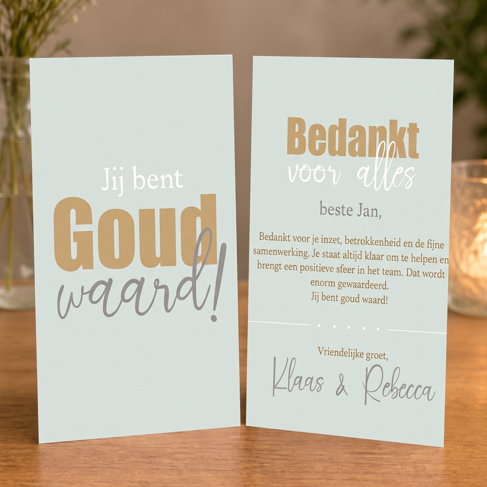 Jij bent goud waard a6 3d verticaal