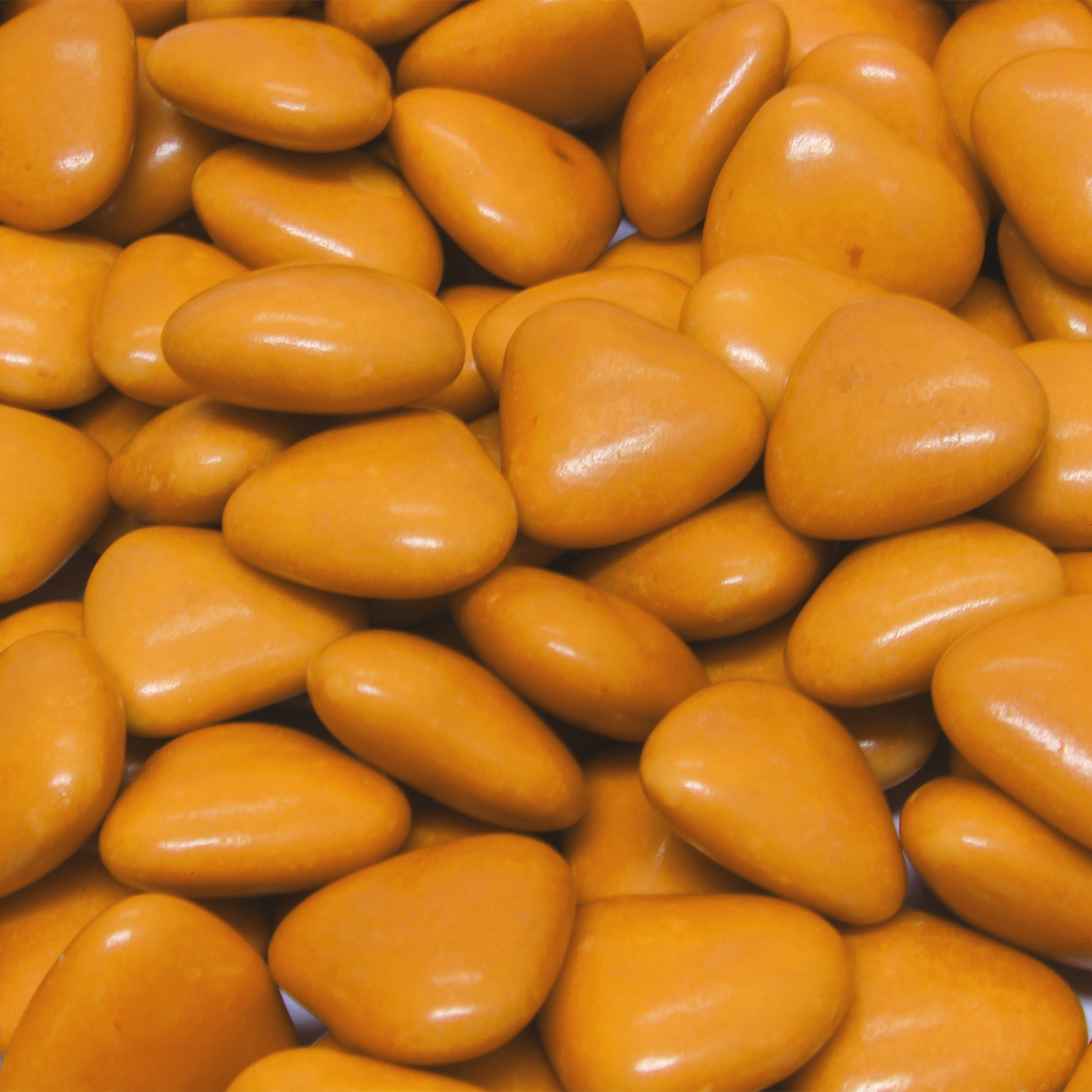 Chocolade minihartjes oranje