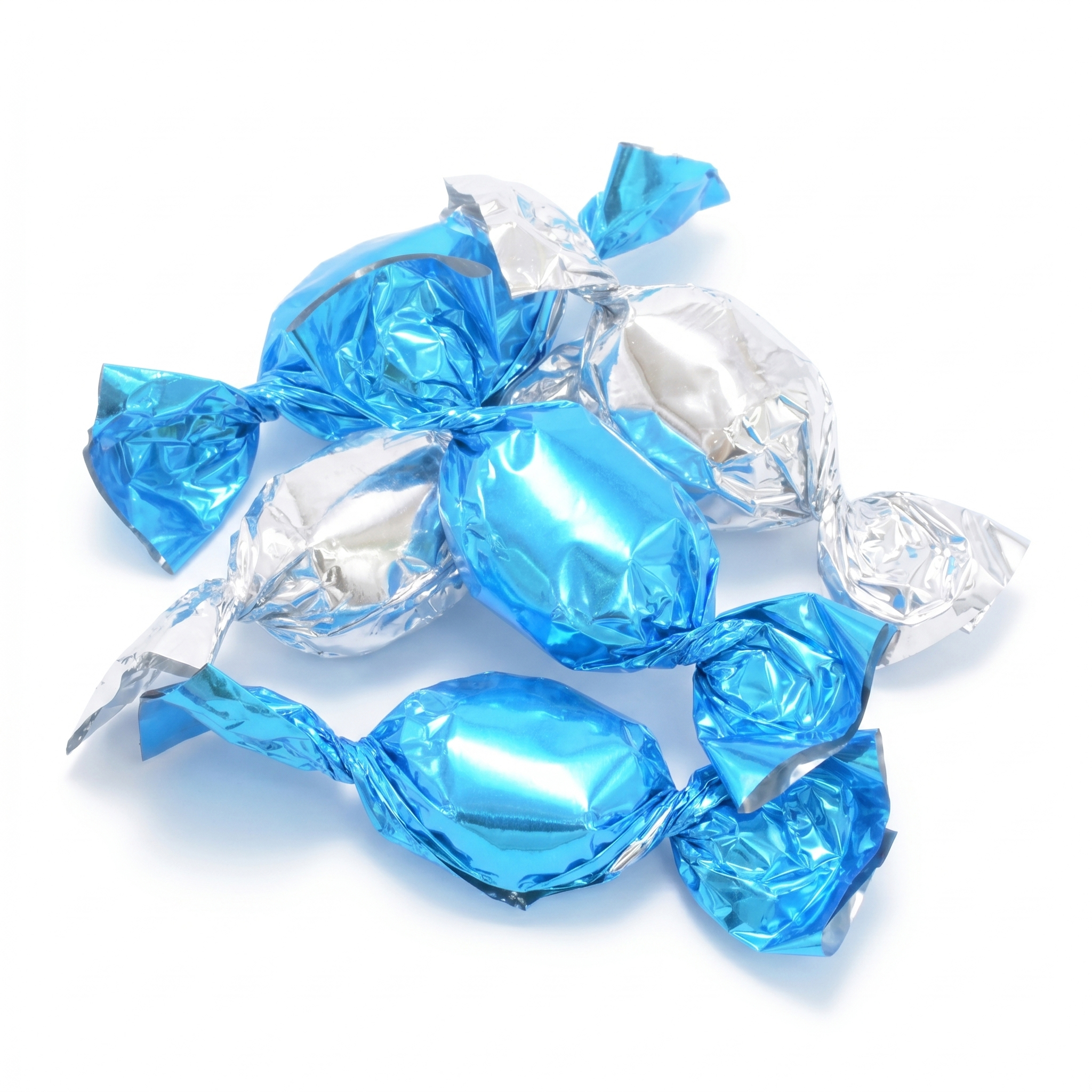 Blauwe witte mint snoepjes