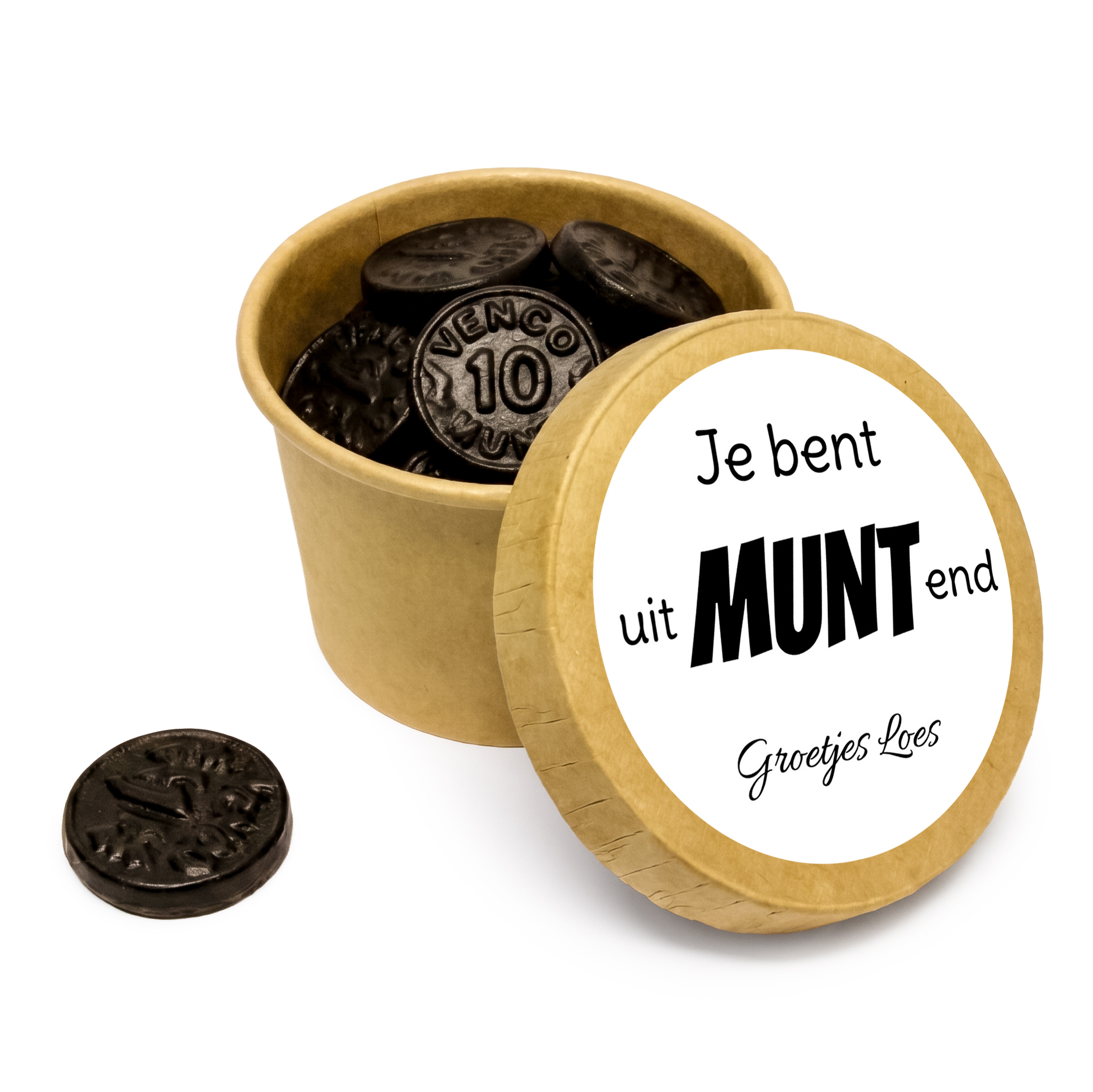 Kraft bekertje "Je bent uitMUNTend" – Origineel bedankje voor collega's & medewerkers