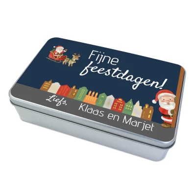 Gepersonaliseerd kerstgeschenk - Blik met foto en/of tekst