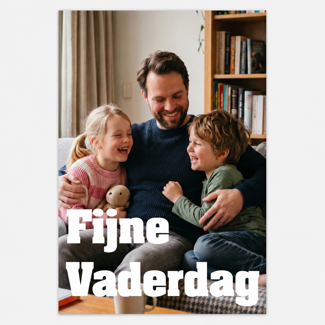 Persoonlijke Vaderdagkaart met Eigen Foto - Fijne Vaderdag