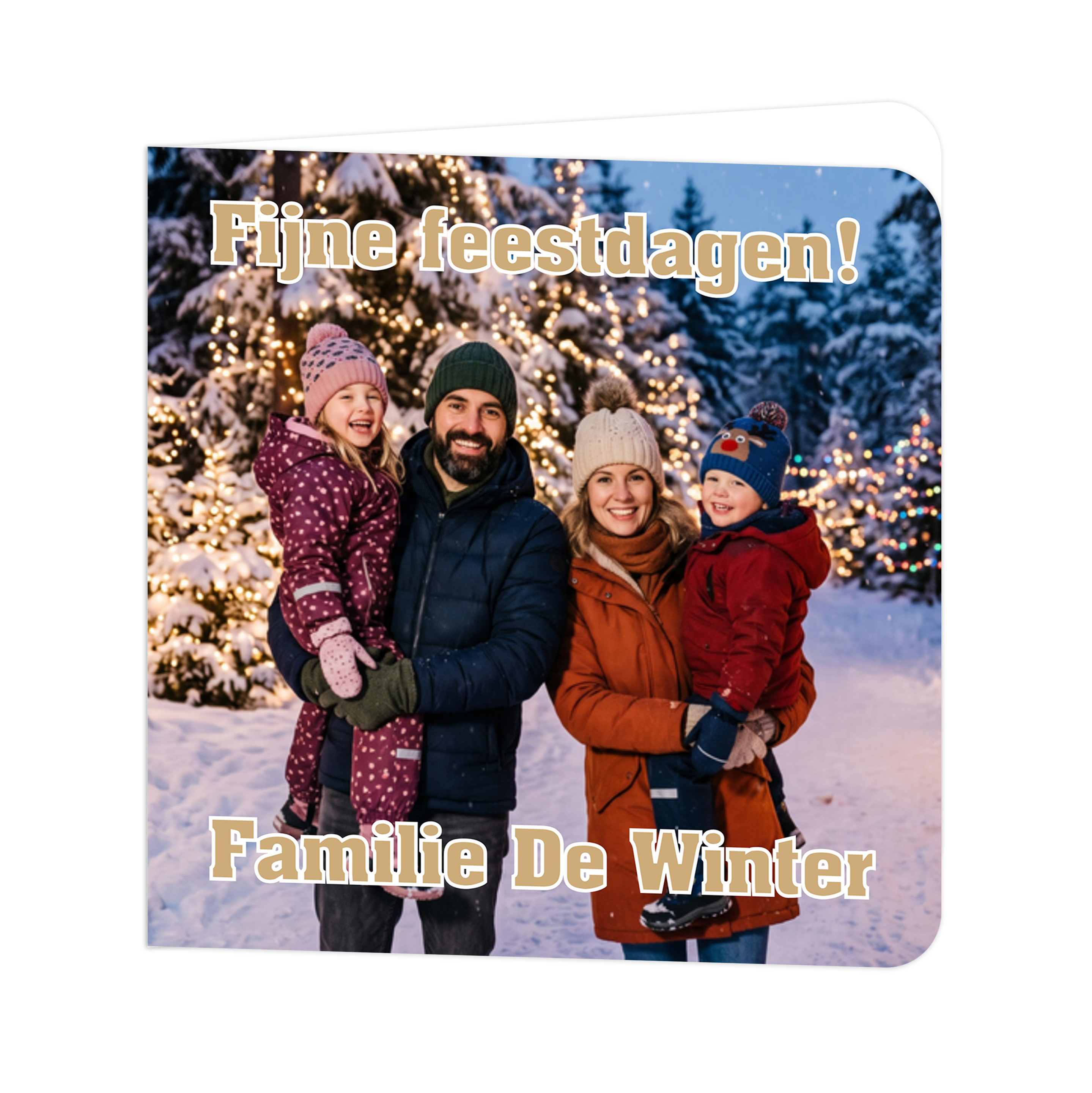 Leuke Kerstkaart met Familiefoto - Zelf je Kerstkaart Maken