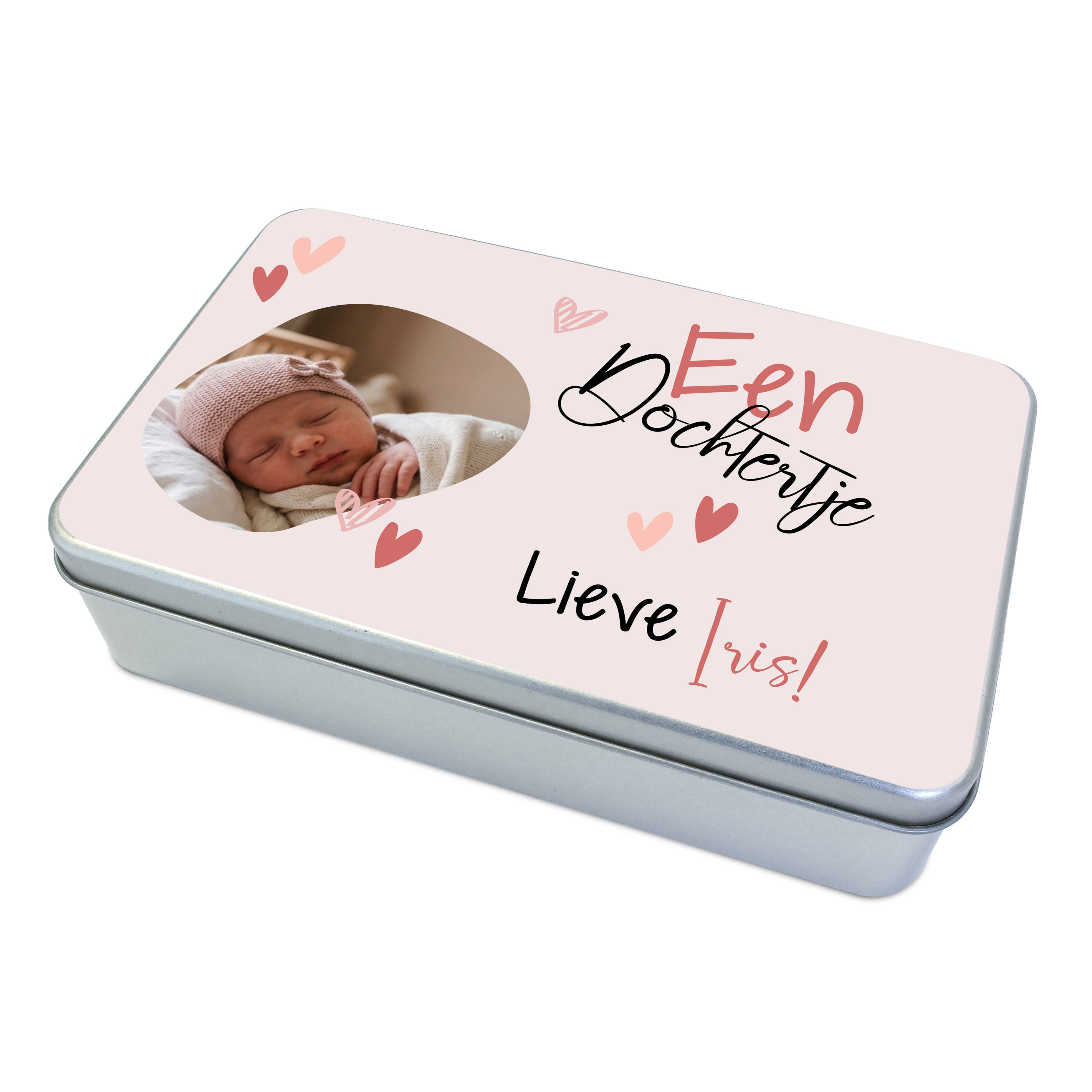Gepersonaliseerd cadeautje voor de kraamvisite - Dochtertje geboren met foto