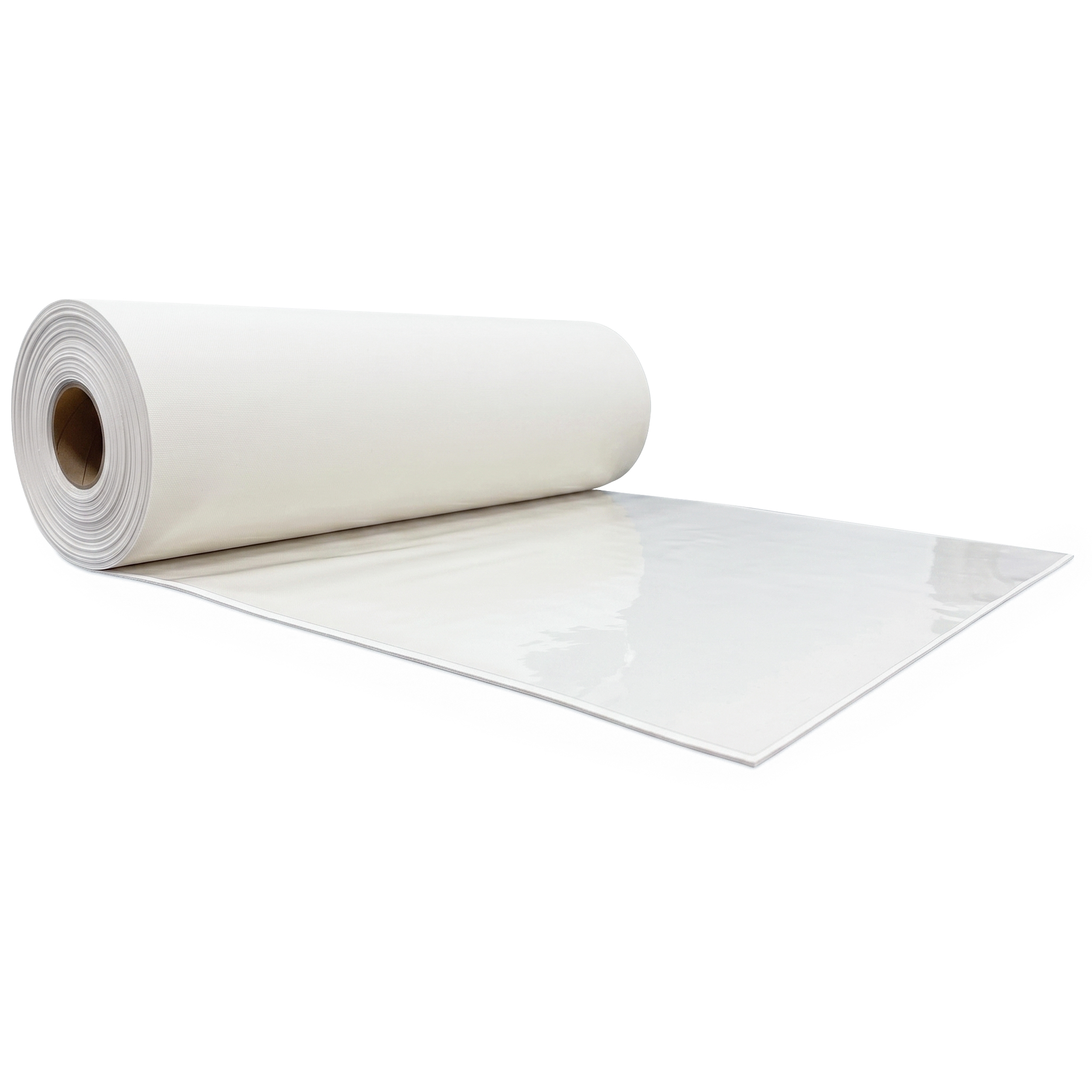 Witte loper met folie 1 meter breed
