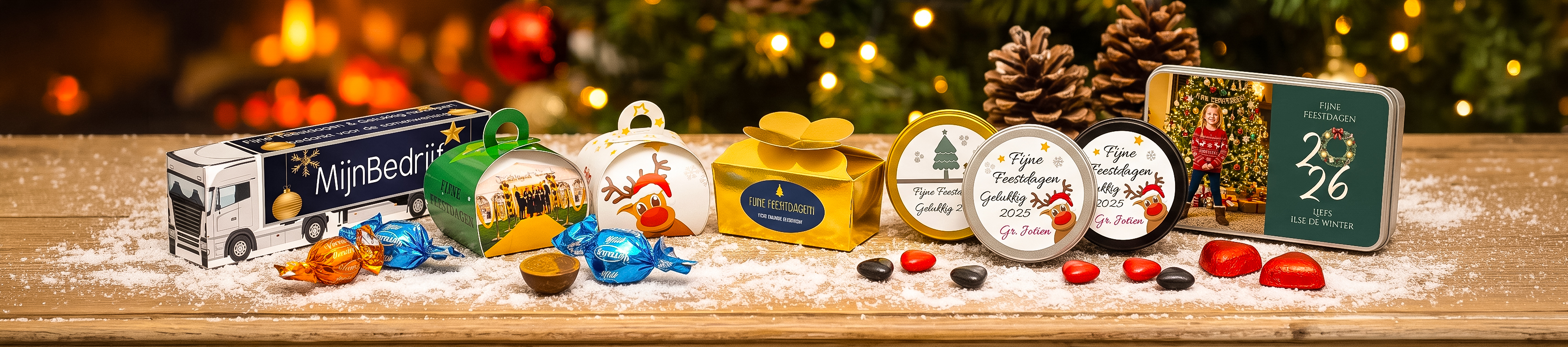 Kerst bedankjes op een rij