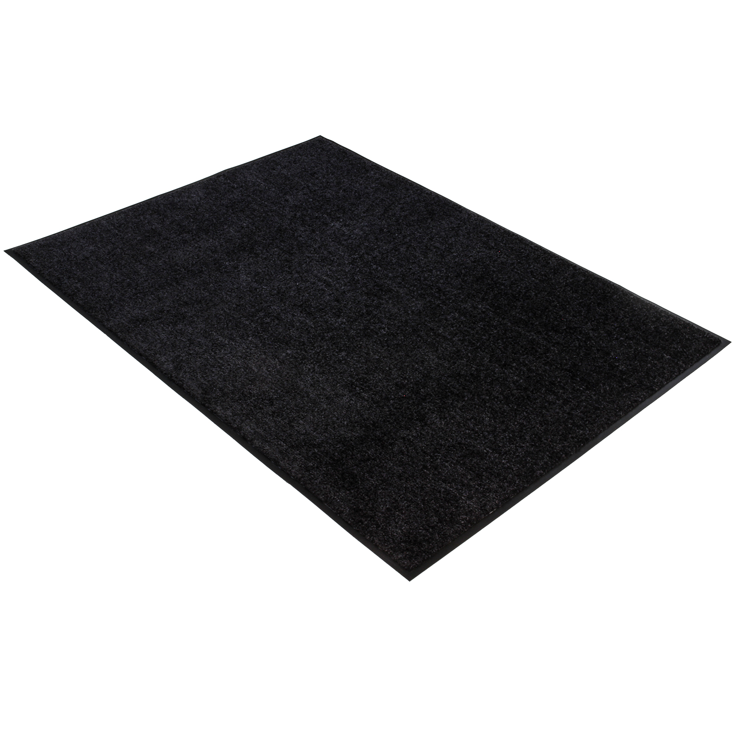 Droogloopmat - Zwart/Antraciet - 120 x 180 cm - 1,5 cm rand - Wash & Clean