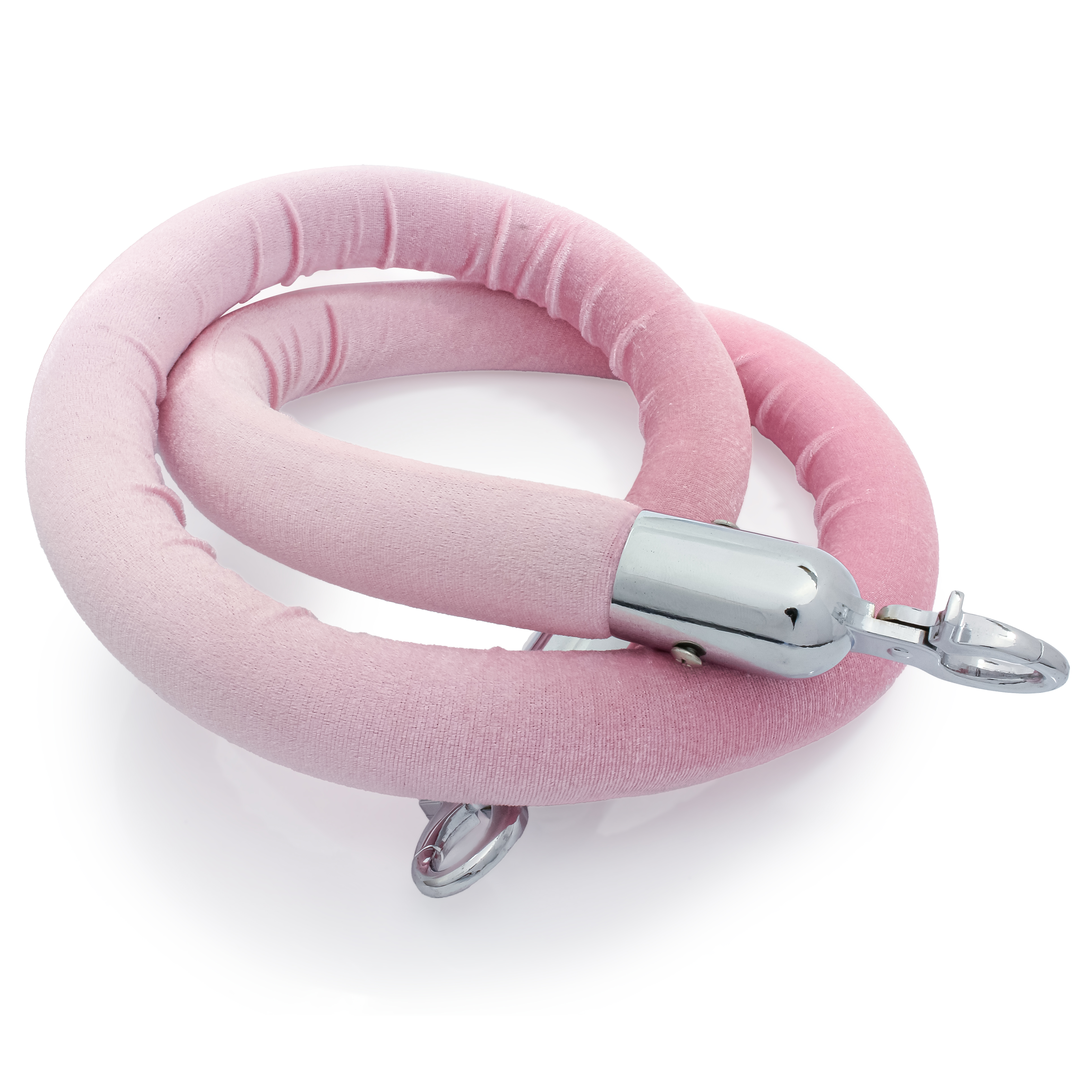 Afzetkoord Roze - Velours - 32 mm - Chroom haken