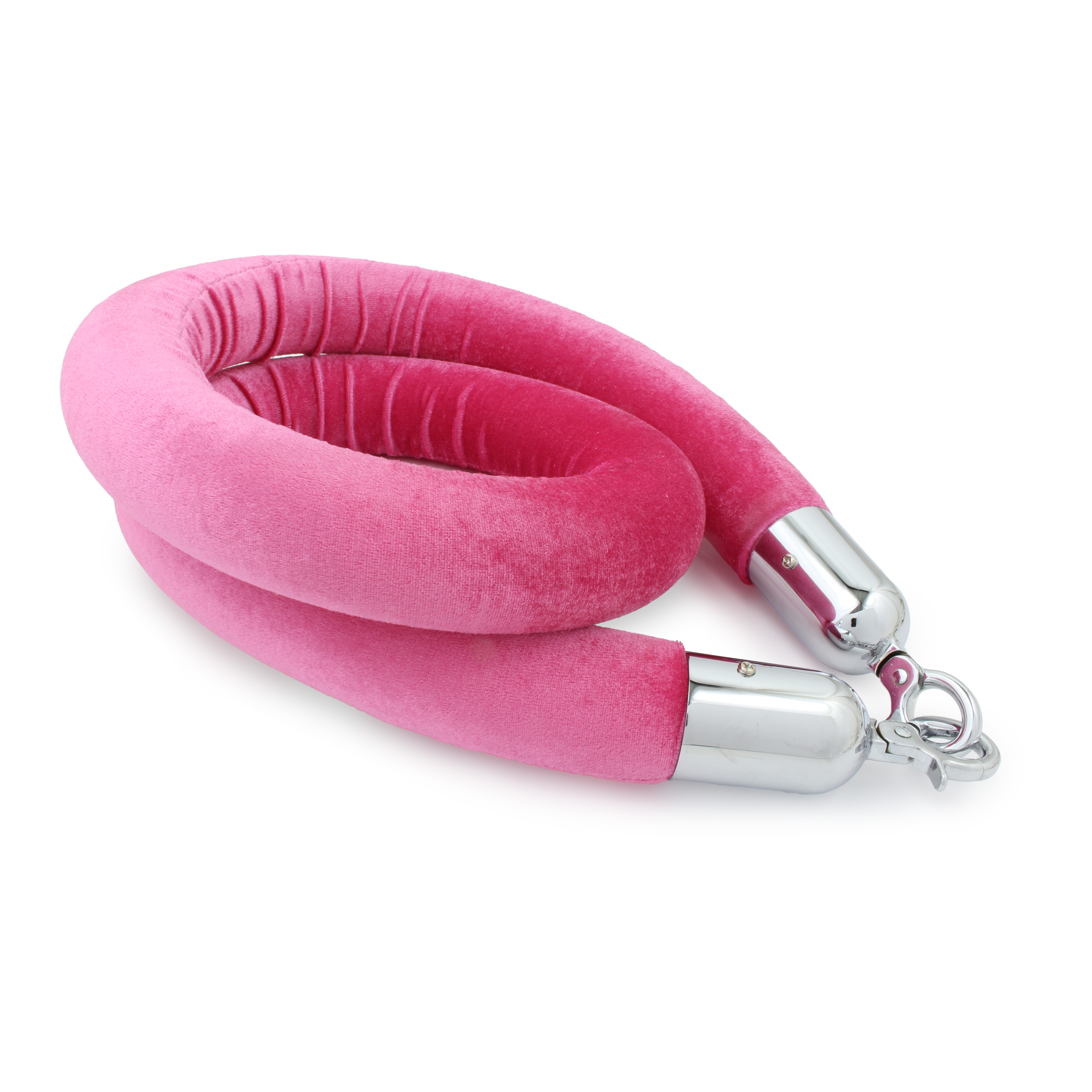 Afzetkoord Roze - Velours - 40 mm - Chroom haken