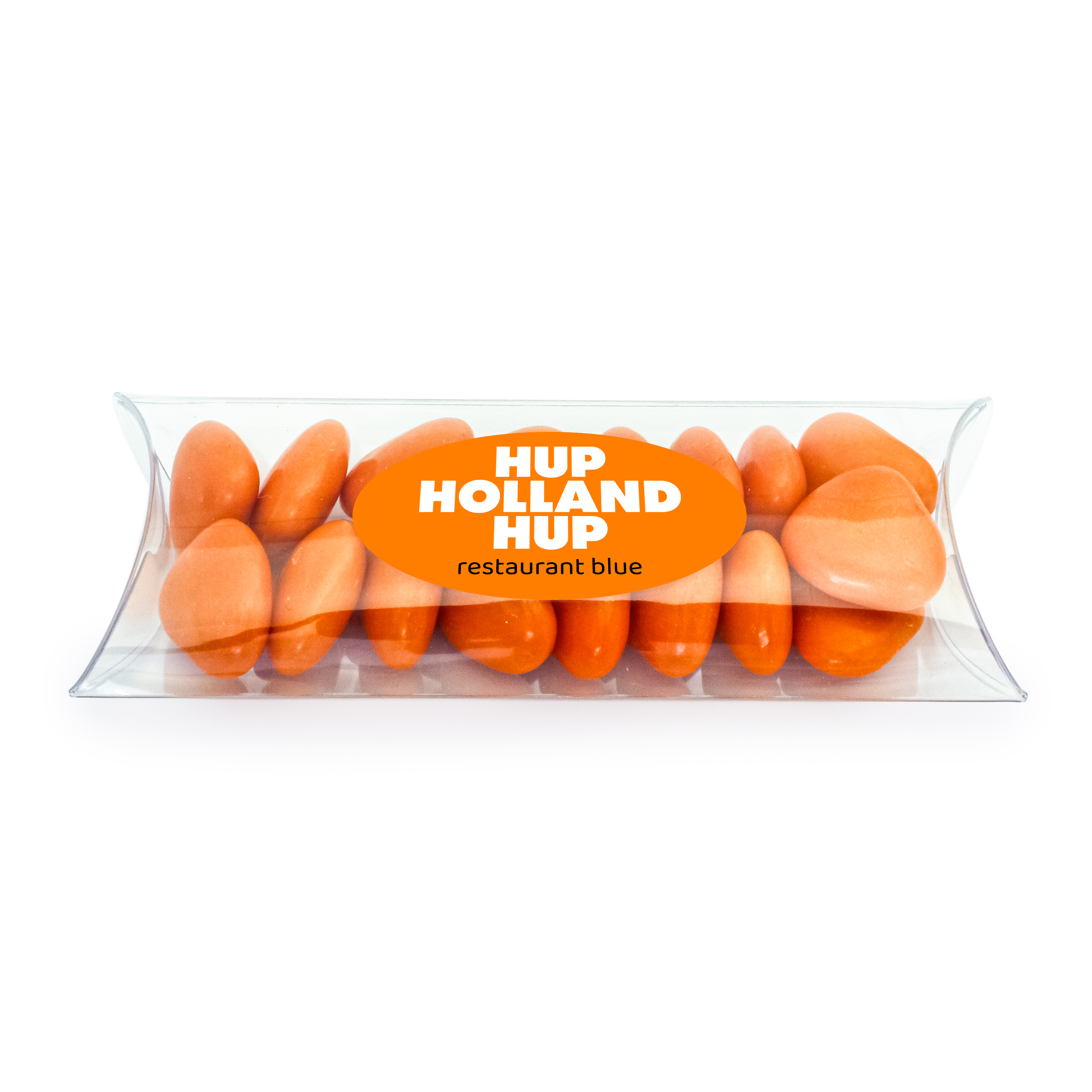 Bedankje voor het EK/WK voetbal - Tube met oranje snoepjes